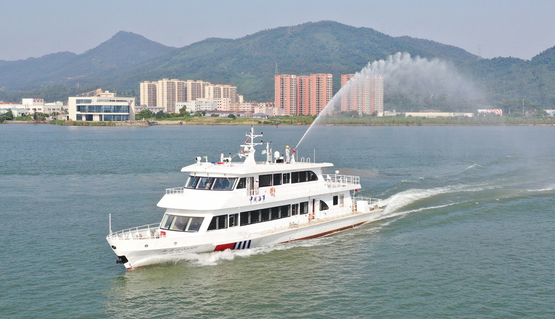 Jianglong Shipbuilding丨40m class multifunctional comprehensive law enforcement boat started trial